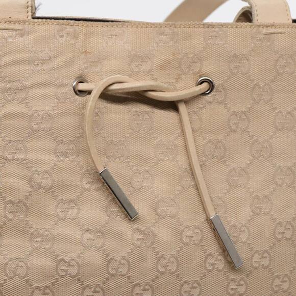 GUCCI GG Canvas Tote Bag Beige Silver 002 002 - Picture 14 of 16